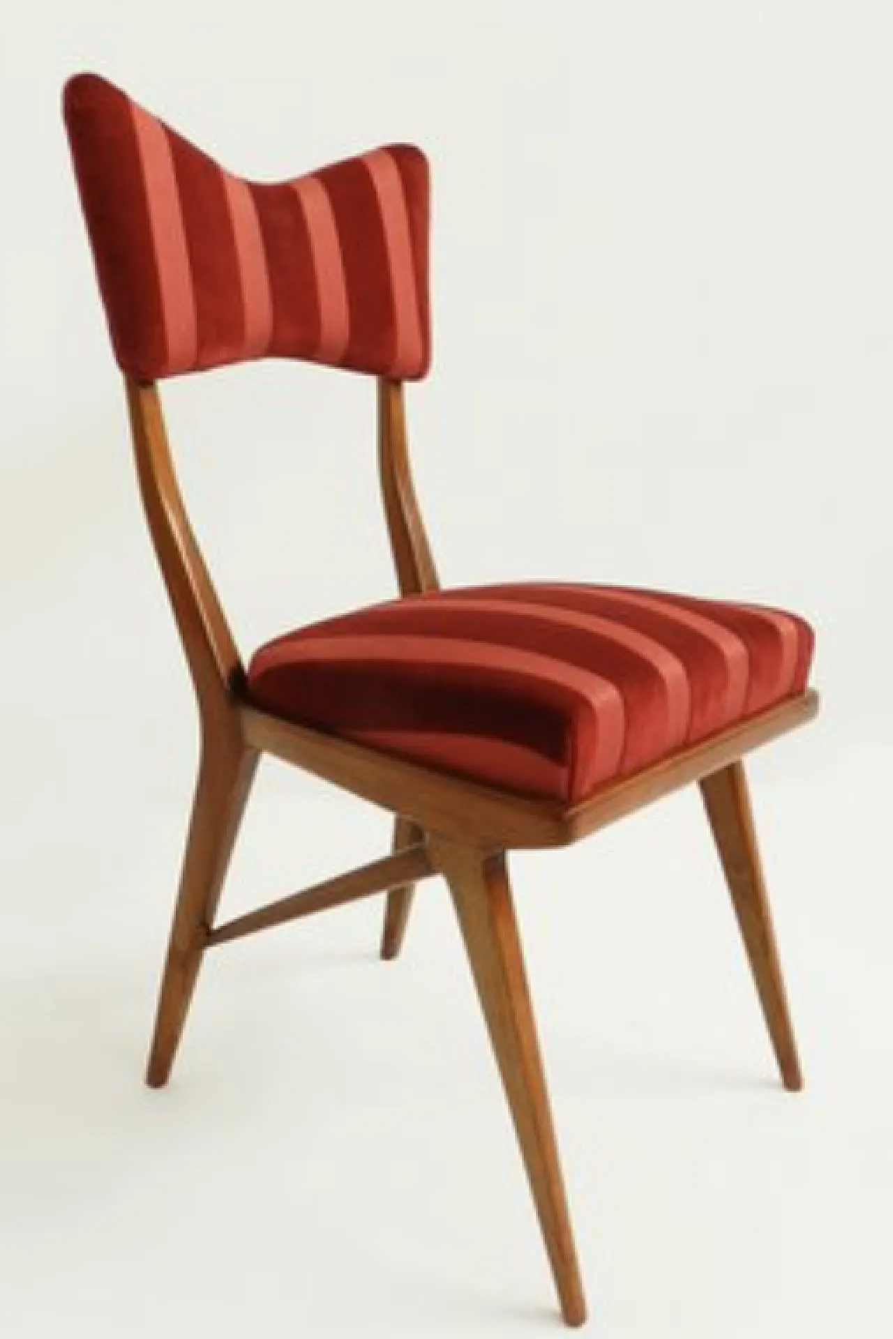Wooden and skai chair by Ico Parisi, 1970s 1